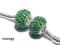 Koralik zielony Swarovski biżuteria modułowa