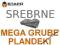 Plandeka okryciowa 4x8 Srebrna MEGA GRUBA 4x8m FV