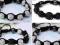 BRANSOLETKA SZNURKOWA SHAMBALLA 9 KULEK SWAROVSKI