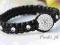 BRANSOLETKA SZNURKOWA SHAMBALLA 1 KULKA SWAROVSKI