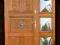 Drzwi drewniane rzeźbione ZŁOTY DĄB