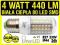 E27 80 SMD LED ŻARÓWKA CIEPŁA 4W 440lm GW24 60 HIT