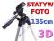 BS3 STATYW FOTOGRAFICZNY 135CM DO KAŻDEGO APARATU