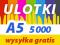 ULOTKI A5 5000 sztuk 135g 2stronne ULOTKA JAKOŚĆ