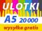ULOTKI A5 20000 KOLOROWE dwustronne SZYBKI DRUK