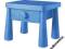 Ikea Mammut stolik nocny komoda niebieski BCM
