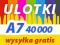 ULOTKI A7 40000 szt KOLOR 135g 2-stronne ULOTKA