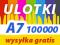 ULOTKI A7 100000 szt KOLOR 135g 2-stronne ULOTKA
