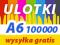 ULOTKI A6 100000 KOLOROWE dwustronne SZYBKI DRUK