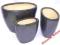 Donica/Donice /Doniczki ceramiczne GRAFIT 3 sztuki