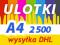 ULOTKI A4 2500 sztuk 135g DWUSTRONNE ulotka kolor.