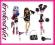 MONSTER HIGH 3 PACK DRACULAURA CLEO GHOULIA V7966