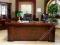 Eleganckie stylowe biurko gabinetowe PRESTIGE 2,2m
