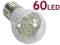 ŻARÓWKA DIODOWA 60 LED - E27 energooszczędna KULA