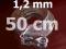 WYPRZEDAŻ ŁAŃCUSZEK ŻMIJKA 1,2 MM 50 CM-CENA 4