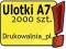 Ulotki A7 - 2000 sztuk - dwustronny zadruk