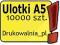 Ulotki A5 - 10000 sztuk - dwustronny zadruk