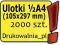 Ulotki 1/2 A4 - 105x297 mm - 2000 szt. dwustronne