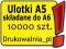 Ulotki A5 składane do A6 - 10000 szt. Dwustronne