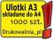 Ulotki A3 składane do A4 - 1000 szt. Dwustronne