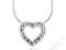 SREBRNE SERDUSZKO NA ŁAŃCUSZKU - ADEART