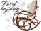 NEW! Elegancki fotel bujany bujak drewniany PROMO!