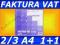 Druk Faktura VAT 2/3 A4 1+1 80K samokopia #025