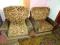Fotele tapicerowane 2x DUŻE brązowe fotel
