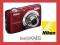 APARAT NIKON L23 10MPX CZERWONY + KARTA 4GB FVAT