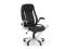 Obrotowy fotel biurowy SATURN czarny eco skóra HIT