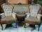 WŁOSKI KOMPLET STYLOWY SOFA 2 FOTELE DAMSKI SALON