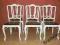 Komplet krzeseł 6 szt. shabby chic PROWANSJA