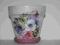 Doniczka bratki decoupage ręcznie wykonany