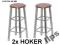 2x KRZESLO TABORET BAROWE BAR HOKER HOKERY FV