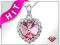 ZJAWISKOWY NASZYJNIK - SERCE SWAROVSKI __ 3 KOLORY