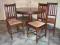 Stare krzesła plus stół rozkładany