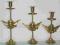 ŚwiecznikI mosiężne amorek -3 sztuki