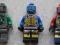 LEGO ludzik figurka robot 3 szt. bdb