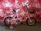 Różowy rowerek 12cali tanio