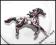 GACEK-ART Broszka Galopujący Koń Supercena