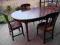 STÓŁ rozkładany i 4 KRZESŁA komplet