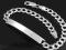 SREBRNA BRANSOLETKA BLASZKA  22cm  Grawer GRATIS!!