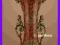 Przepiękny duży wazon z faunami okuty brązem