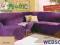 POKROWIEC NARZUTA narożnik+fotel JAGODA 128016