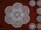 Serwetki koronkowe szydełko - koronka biała