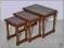 3 ŚLICZNE STOLIKI stolik  kwietnik orzech