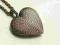 SEKRETNIK NASZYJNIK WISIOREK SERCE Vintage 2kolory