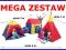 MEGA ZESTAW 5 w 1 NAMIOT, WIGWAM, IGLO, TUNEL