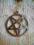 pentagram zawieszka metal rock glam gwiazda gothic