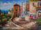 Śródziemnomorski,pejzaż,obraz olejny,60x90cm,ARTE